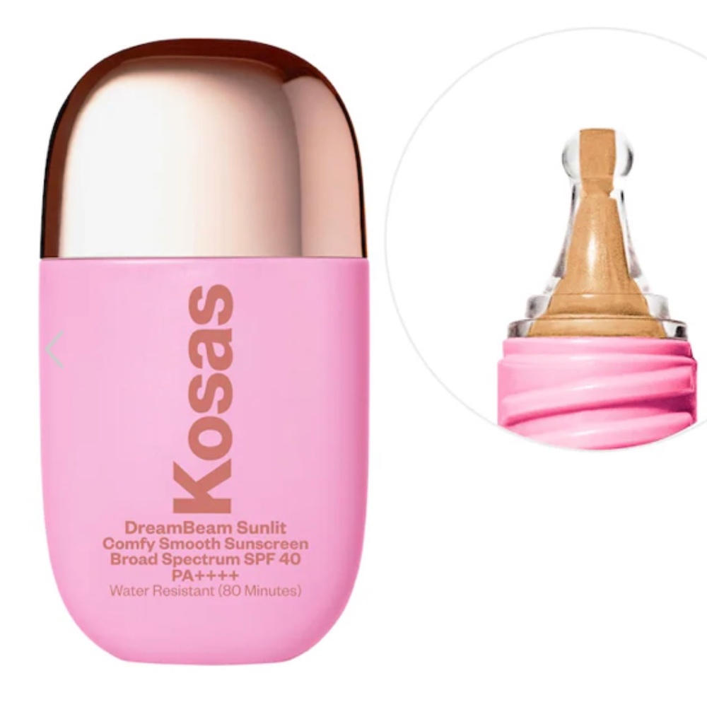 Kosas DreamBeam Silicone-Free Mineral Sunscreen SPF 40 w/Ceramides + Peptides